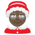 🤶🏿 Mrs. Claus: dark skin tone display on JoyPixels